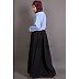 Dual colored abaya- Pleated maxi dress Dual colored abaya- Pleated maxi dress
